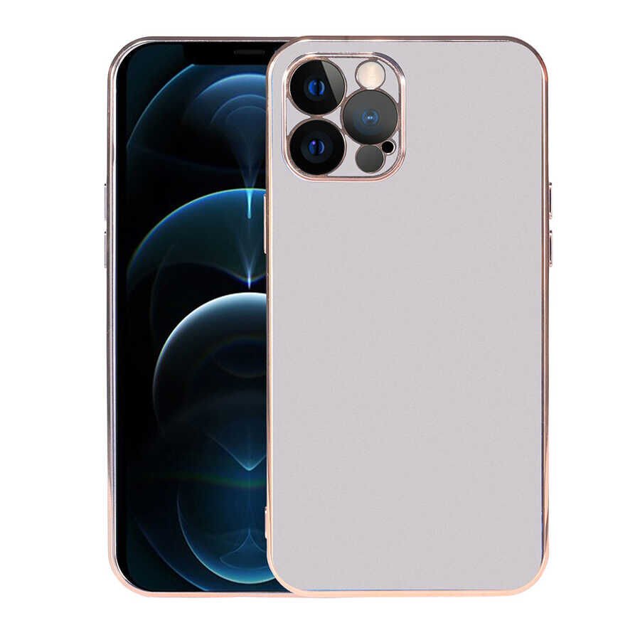 iPhone 12 Pro Kılıf Viyana Kapak Gümüş