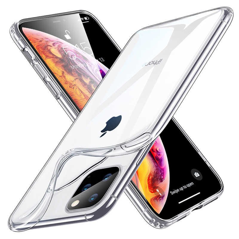 iPhone 11 Pro Kılıf Kılıf Nitro Anti Shock Darbe Emici Köşe Korumalı Şeffaf Silikon Kapak Renksiz