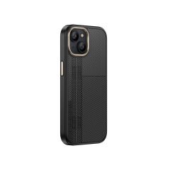 iPhone 13 Kılıf Kablosuz Şarj Özellikli Karbon Fiber Görünümlü Zore Antina Kapak