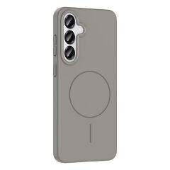 Samsung Galaxy S25 Plus Kılıf Kablosuz Şarj Özellikli Ruby Silikon Kapak