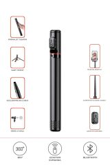 C10 Çok Amaçlı Tripod Kumandalı Selfie Çubuğu 183 Cm Siyah