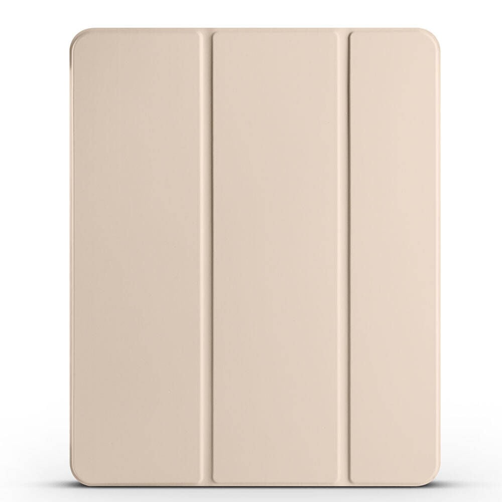 iPad Air 10.9 2020 (4.Nesil) Smart Cover Kalem Bölmeli Standlı 1-1 Kılıf Gold