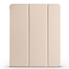iPad Air 10.9 2020 (4.Nesil) Smart Cover Kalem Bölmeli Standlı 1-1 Kılıf Gold