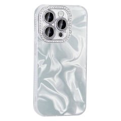 iPhone 15 Pro Max Kılıf Airbagli Parlak Taş Detay Tasarımlı Zore Esila Kapak