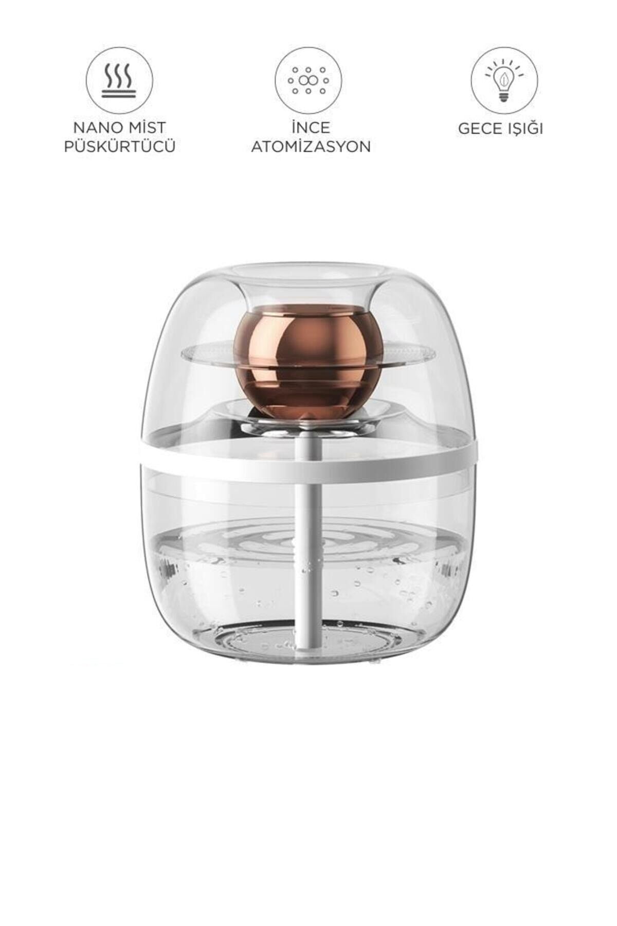 K30 1.8 Litre Kapasiteli Çift Çikişli Hava Nemlendirici Aroma Terapili Buhar Makinesi Humidifier