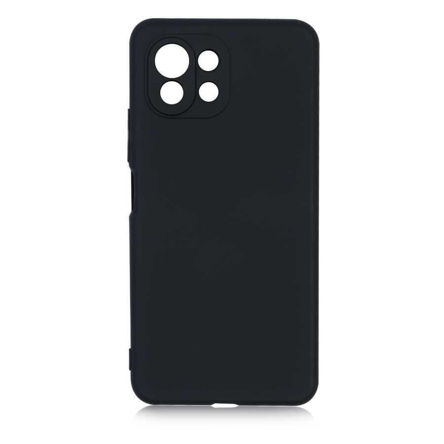 Xiaomi Mi 11 Lite Kılıf Kamera Korumali Mara Lansman Kapak Siyah