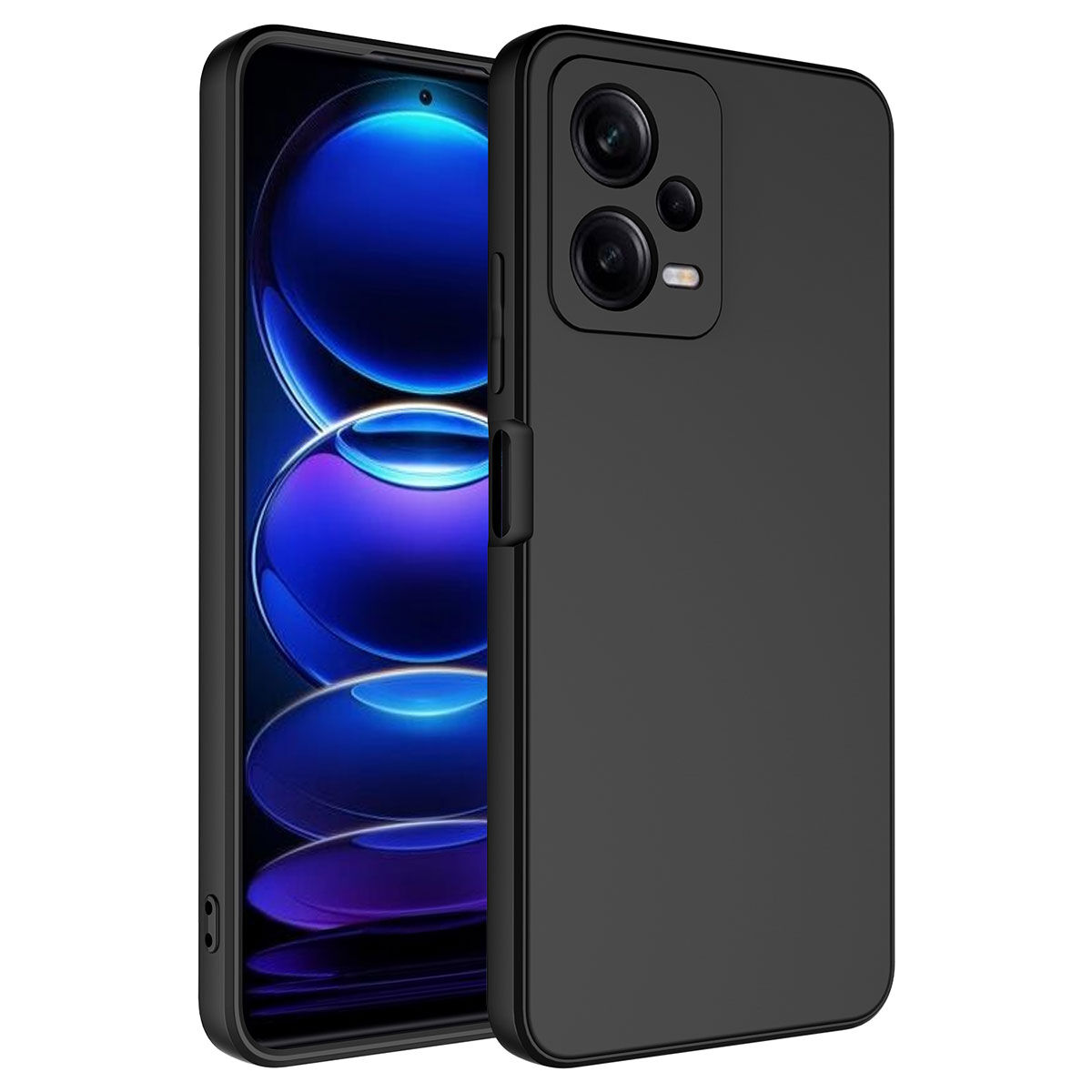 Xiaomi Redmi Note 12 5G Kamera Korumali Mara Lansman Kapak kılıf Siyah