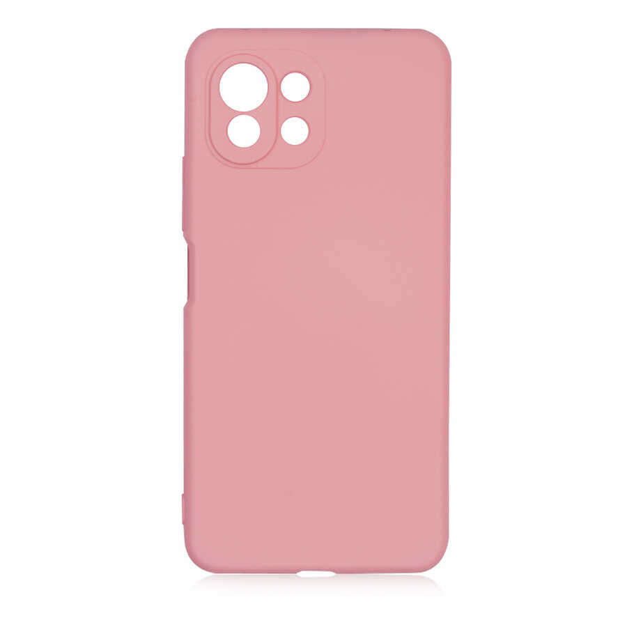 Xiaomi Mi 11 Lite Kılıf Kamera Korumali Mara Lansman Kapak Pembe Açık
