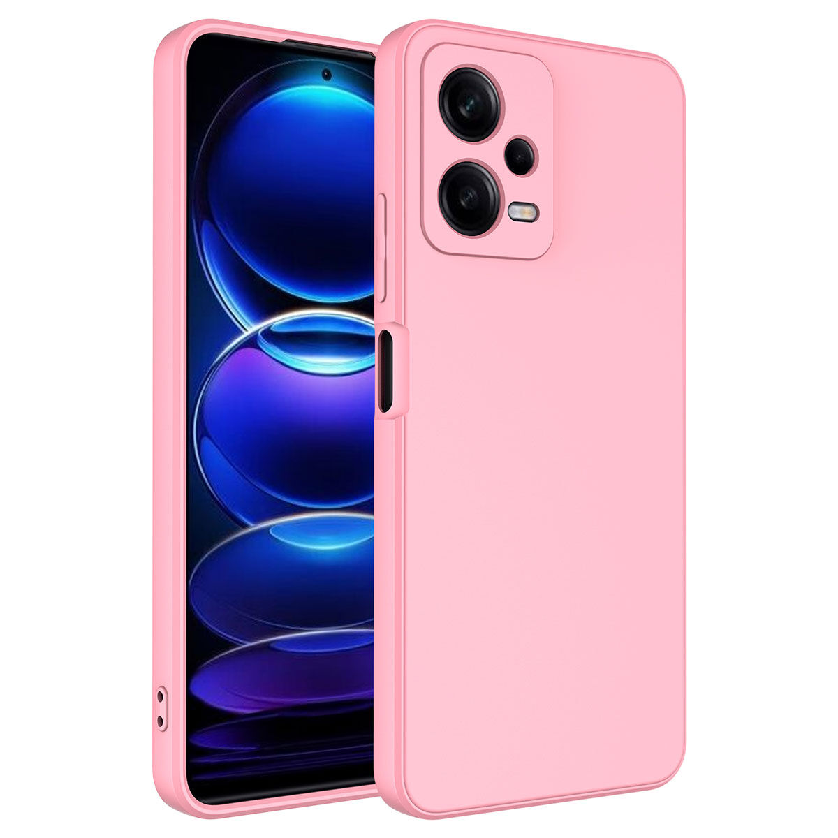 Xiaomi Redmi Note 12 5G Kamera Korumali Mara Lansman Kapak kılıf Pembe