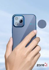 Phone 12 Pro Max Kılıf Pixel Kapak Lacivert