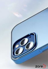 Phone 12 Pro Max Kılıf Pixel Kapak Lacivert