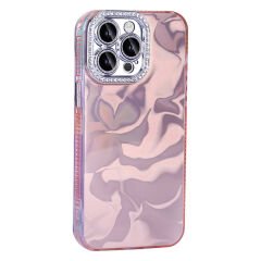 iPhone 15 Pro Kılıf Airbagli Parlak Taş Detay Tasarımlı Esila Kapak