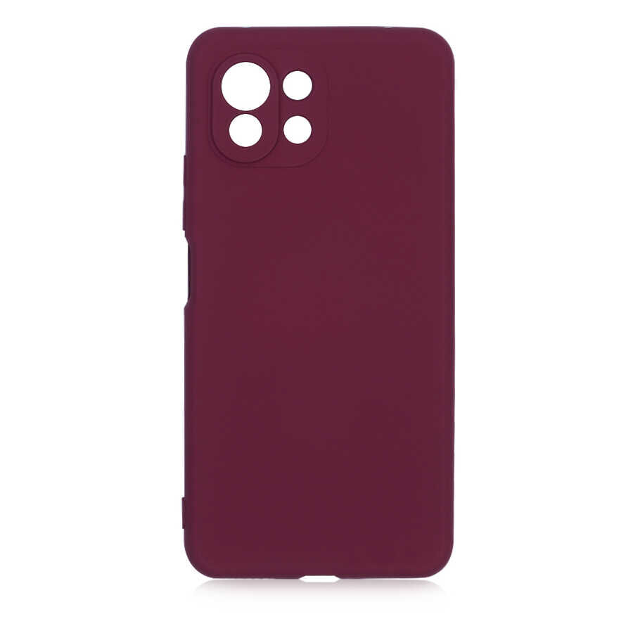 Xiaomi Mi 11 Lite Kılıf Kamera Korumali Mara Lansman Kapak Koyu Mor