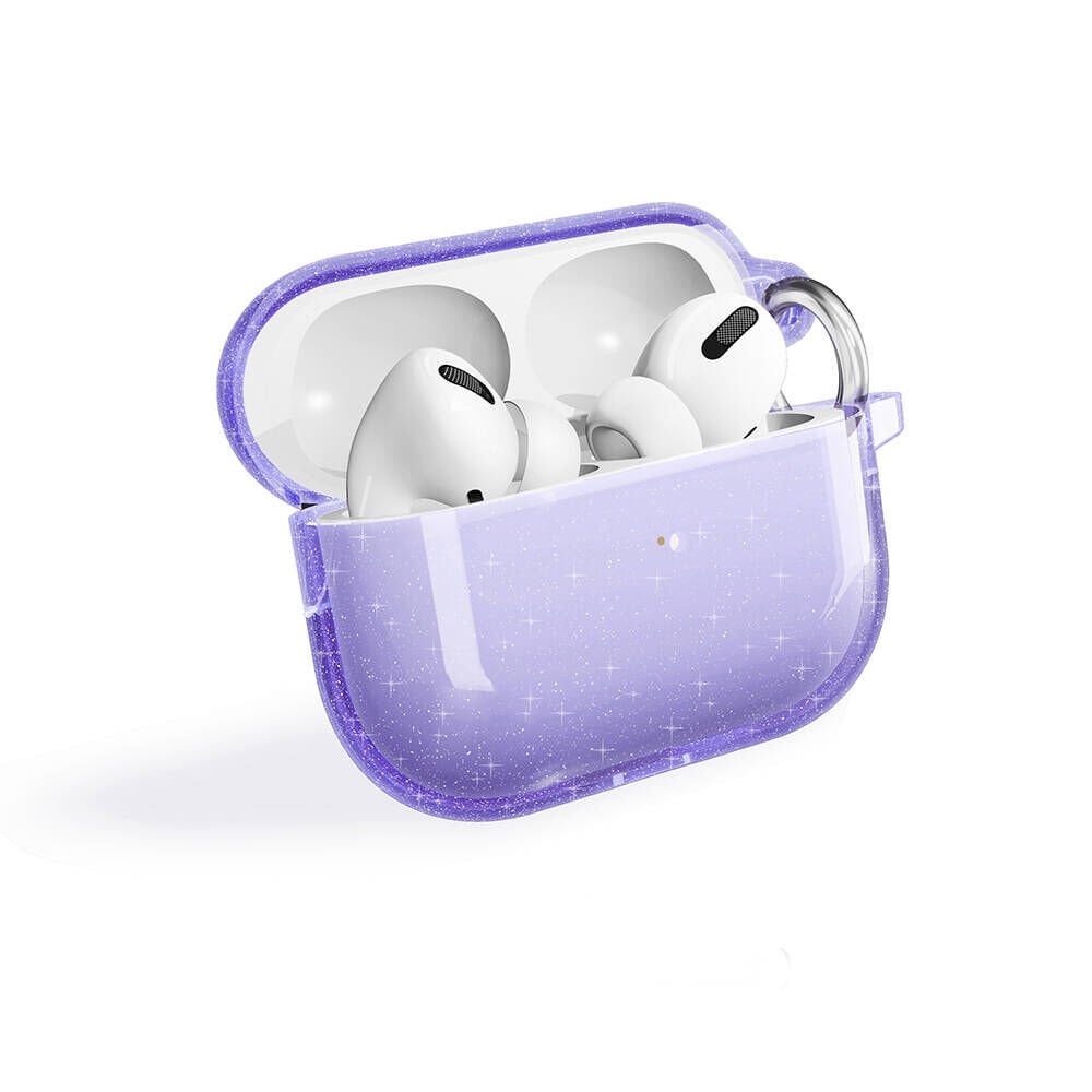 Airpods Pro 2 Allstar Airbag 32 Parlayan Simli Saydam Renkli Kılıf Mor