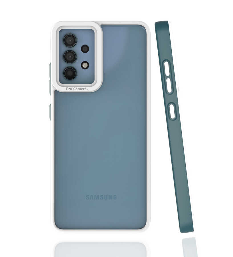 Samsung Galaxy A32 4G Kılıf Mima Kapak Koyu Yeşil