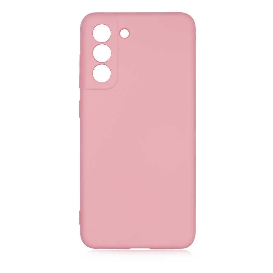 Samsung Galaxy S21 FE Kılıf Kamera Korumali Mara Lansman Kapak Pembe Açık