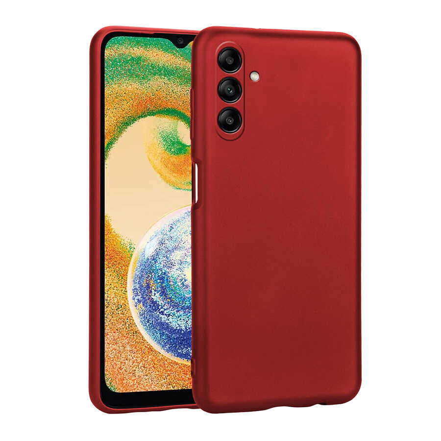 Samsung Galaxy A04S Premier Silikon Kapak kılıf Kırmızı