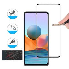 Xiaomi Poco M5S Kenarları Kırılmaya Dayanıklı Cam Ekran Koruyucu