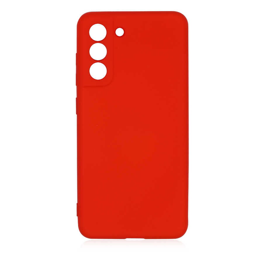 Samsung Galaxy S21 FE Kılıf Kamera Korumali Mara Lansman Kapak Pembe Koyu