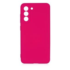 Samsung Galaxy S21 FE Kılıf Kamera Korumali Mara Lansman Kapak Pembe Koyu