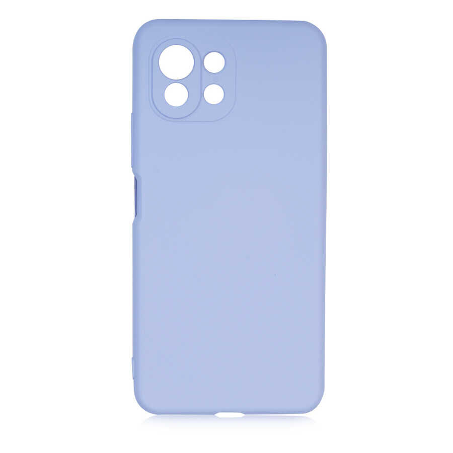 Xiaomi Mi 11 Lite Kılıf Kamera Korumali Mara Lansman Kapak Lila