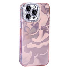 iPhone 14 Pro Max Kılıf Airbagli Parlak Taş Detay Tasarımlı Esila Kapak