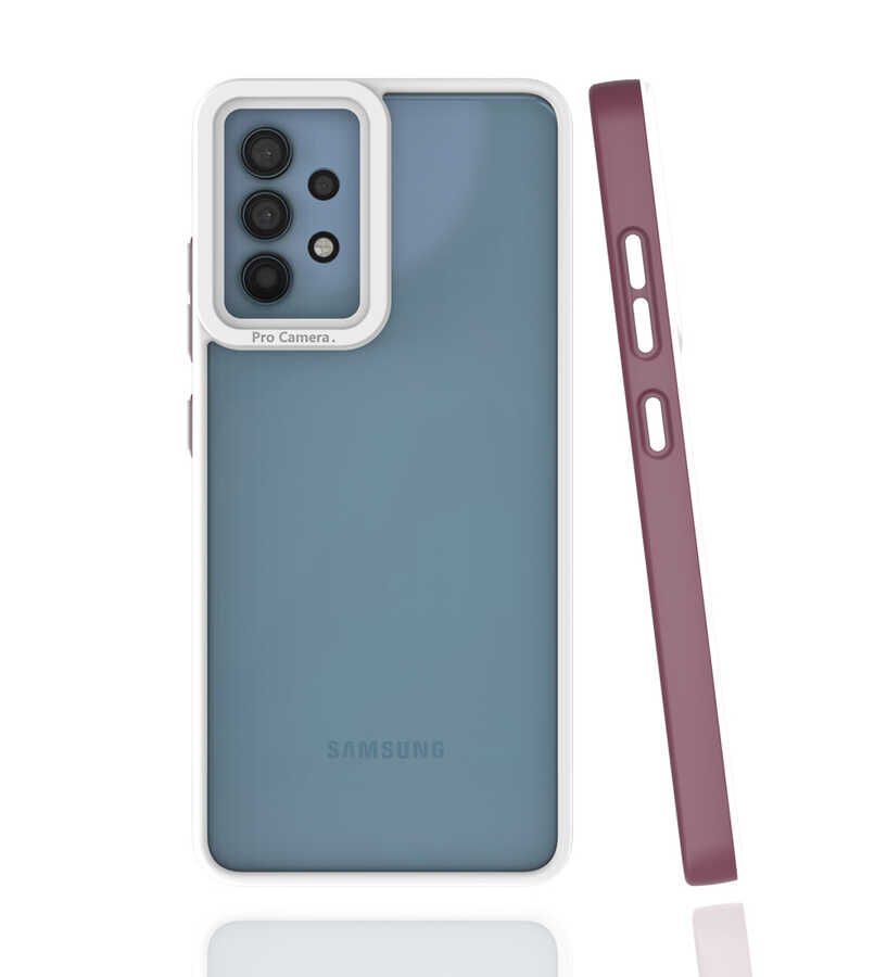 Samsung Galaxy A32 4G Kılıf Mima Kapak Mürdüm
