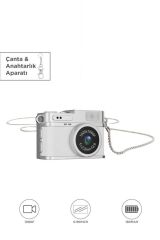 Dijital Fotoğraf Makineleri Video Kamera Mini Anahtarlık 1080P CMR35 Beyaz