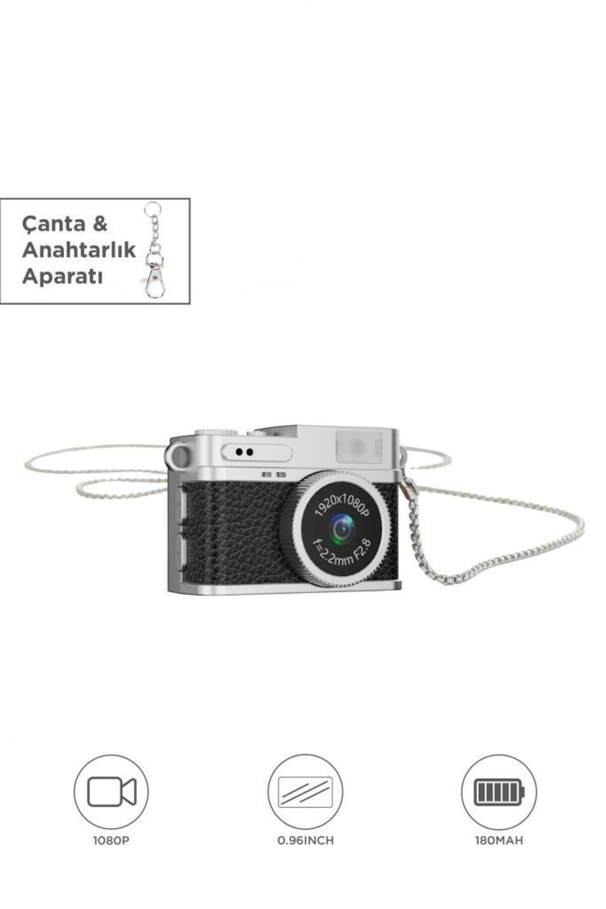 Dijital Fotoğraf Makineleri Video Kamera Mini Anahtarlık 1080P CMR35 Siyah