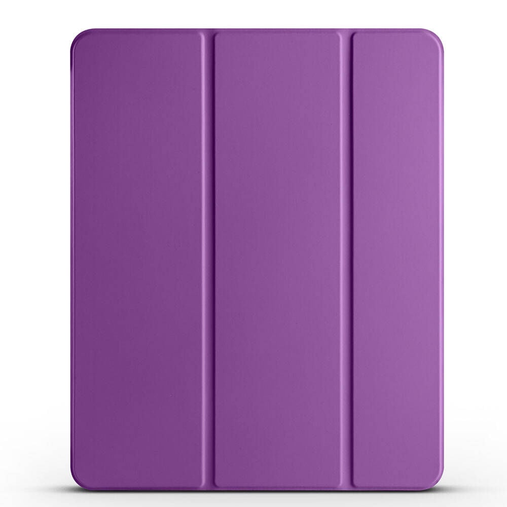 iPad Air 10.9 2022 (5.Nesil) Smart Cover Kalem Bölmeli Standlı 1-1 Kılıf Mor
