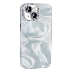 iPhone 15 Plus Kılıf Airbagli Parlak Taş Detay Tasarımlı Esila Kapak