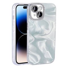 iPhone 15 Plus Kılıf Airbagli Parlak Taş Detay Tasarımlı Esila Kapak