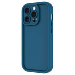 iPhone 15 Pro Kılıf Kamera Korumalı Ananas Kapak Mürdüm