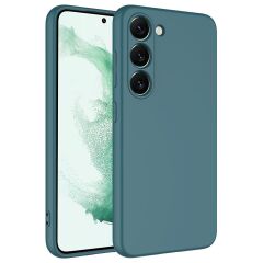 Samsung Galaxy S23 Kılıf Kamera Korumali Mara Lansman Kapak Koyu Yeşil