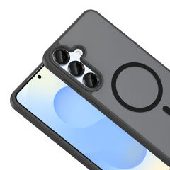 Samsung Galaxy S24 Plus Kılıf Mat Magsafe Şarj Özellikli Hassas Butonlu Renkli Yumuşak Kenarlı Premium Babet Kapak