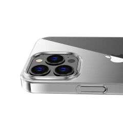 iPhone 12 Pro Kılıf Ultra İnce Sert Kamera Çıkıntılı Şeffaf Vonn Kapak