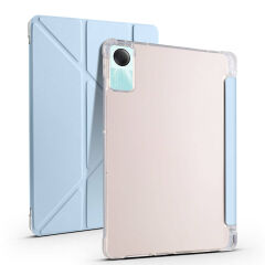 Xiaomi Redmi Pad SE Kılıf Tri Folding Kalem Bölmeli Standlı Kılıf Siyah