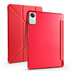 Xiaomi Redmi Pad SE Kılıf Tri Folding Kalem Bölmeli Standlı Kılıf Siyah