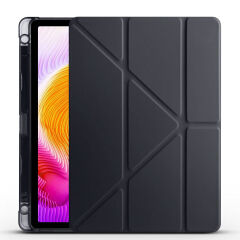 Xiaomi Redmi Pad SE Kılıf Tri Folding Kalem Bölmeli Standlı Kılıf Siyah