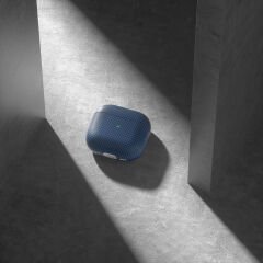 Airpods 4 Airbag 43 600D Karbon Fiber Kulaklık Kılıfı Siyah