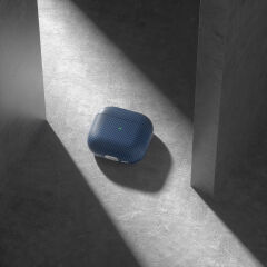 Airpods 4 Airbag 43 600D Karbon Fiber Kulaklık Kılıfı Gold