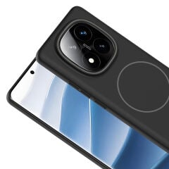 Xiaomi Redmi Note 14 Pro Plus Kılıf Kablosuz Şarj Özellikli Ruby Silikon Kapak Desert Titanyum