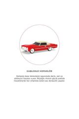Bluetooth Hoparlör Cadillac 1969 Görünümlü Retro  Klasik Araba Tasarımlı 10W FM USB TWS Speaker D83 Kırmızı