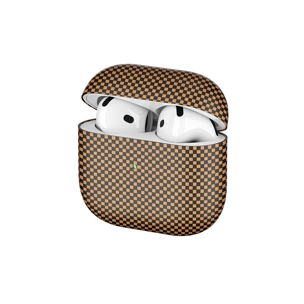 Airpods 4 Airbag 43 600D Karbon Fiber Kulaklık Kılıfı Gold