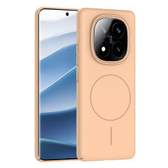 Xiaomi Redmi Note 14 Pro Plus Kılıf Kablosuz Şarj Özellikli Ruby Silikon Kapak Desert Titanyum