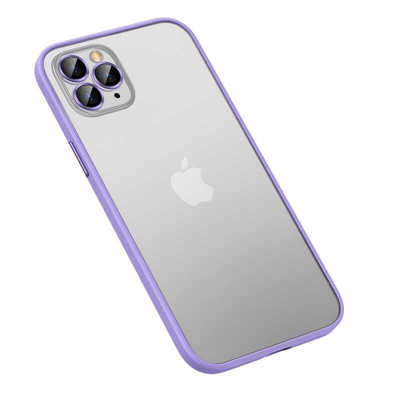 iPhone 12 Pro Kılıf Retro Kapak Lila