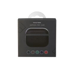 Airpods 3. Nesil Airbag 43 600D Karbon Fiber Kulaklık Kılıfı Siyah