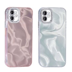 iPhone 12 Kılıf Airbagli Parlak Taş Detay Tasarımlı Esila Kapak