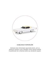 Bluetooth Hoparlör Cadillac 1969 Görünümlü Retro  Klasik Araba Tasarımlı 10W FM USB TWS Speaker D83 Beyaz