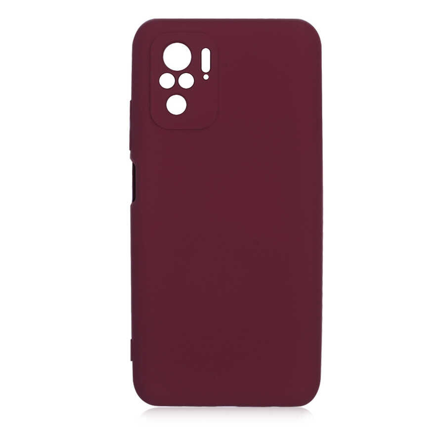 Xiaomi Redmi Note 10  Kılıf Kamera Korumali Mara Lansman Kapak Koyu Mor
